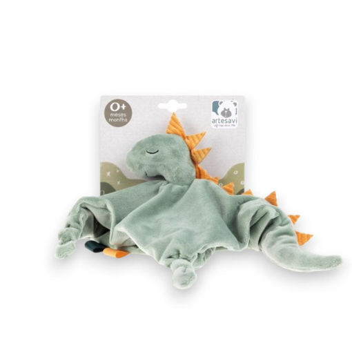 Picture of DINO RATTLE BLANKET 25X25CM